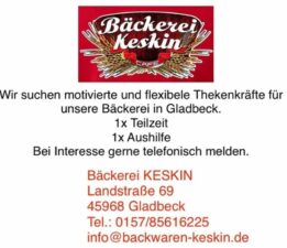 Gladbeck ve civarında iş arayanların dikkatine