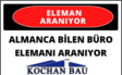 Almanca bilen büro elemanı aranıyor