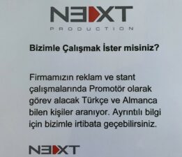 Telekomünikasyon sektöründe reklam ve tanıtım çalışmaları yapacak elemanlar aranıyor