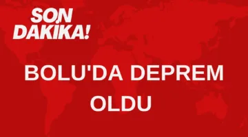 Son Dakika! Bolu’da İki Deprem Meydana Geldi