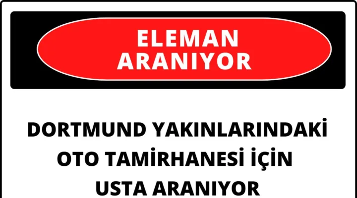 Oto tamir ustası aranıyor