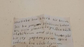 Çaycuma İtfaiyesini duygulandıran mesaj